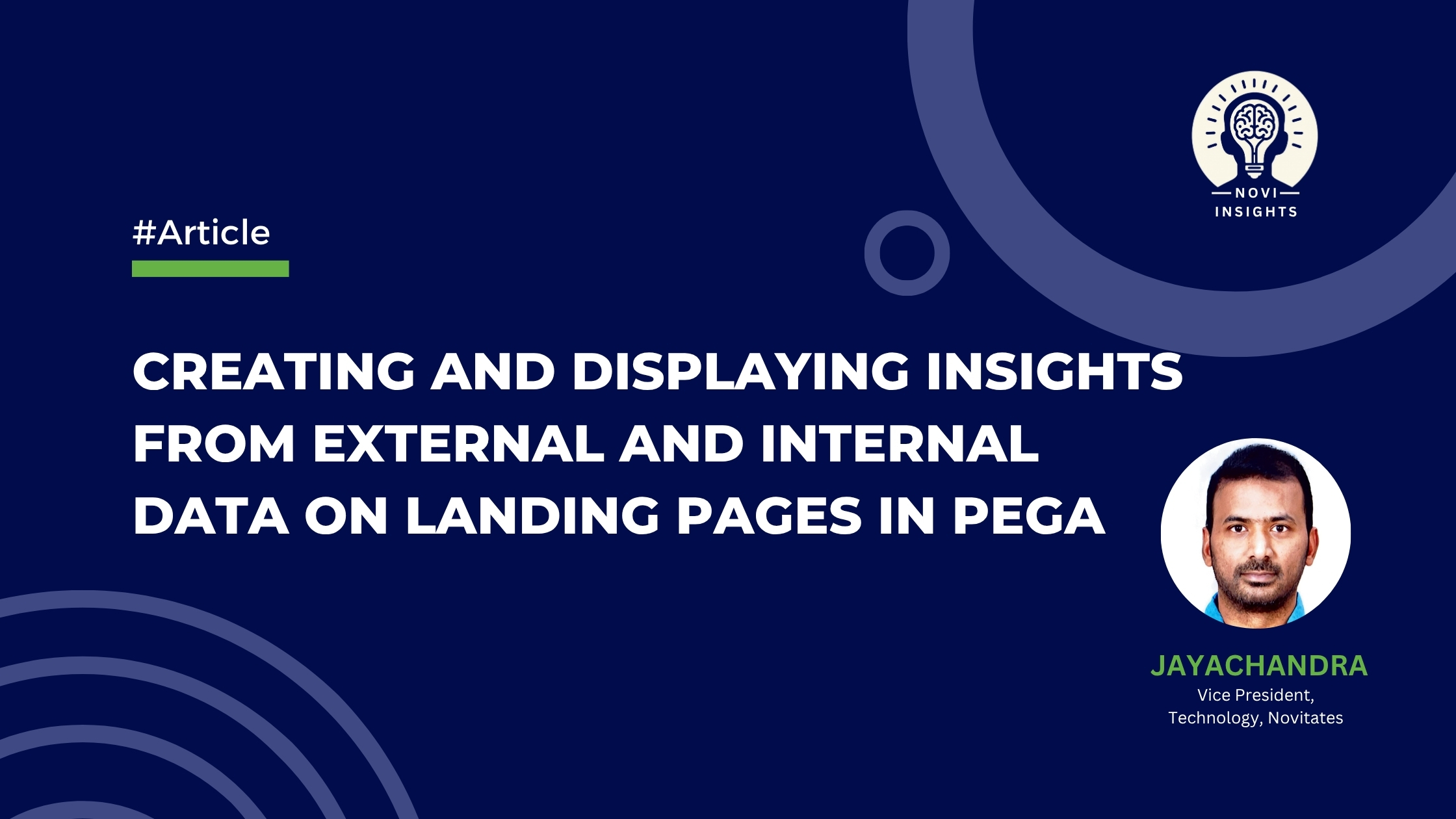 Creating and Displaying Insights from External and Internal Data on Landing Pages in Pega